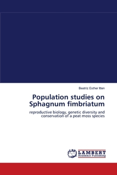 Paperback Population studies on Sphagnum fimbriatum Book