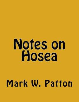 Paperback Notes on Hosea Book
