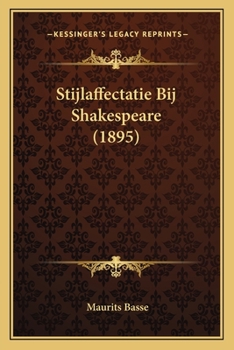 Paperback Stijlaffectatie Bij Shakespeare (1895) [Dutch] Book