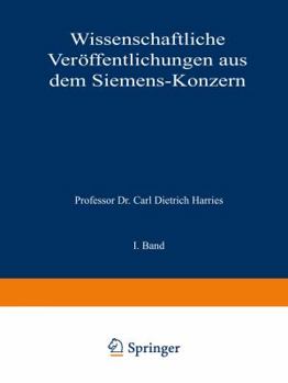 Paperback Wissenschaftliche Veröffentlichungen Aus Dem Siemens-Konzern: I. Band [German] Book