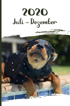 Kalender 2020: Rottweiler Hunde Tageskalender 2. Halbjahr Juli Dezember ca DIN A5 weiß über 190 Seiten (German Edition)