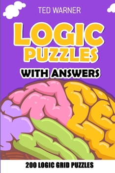 Paperback Logic Puzzles With Answers: Nawabari Puzzles - 200 Logic Grid Puzzles Book