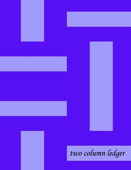 Paperback two column ledger: Column book * 8,5" x 11" *112 pages Book