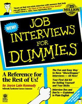 Job Interviews for Dummies - Book  of the Dummies