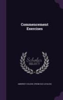 Hardcover Commencement Exercises Book