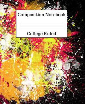 Paperback Composition Notebook College Ruled: 100 Pages - 7.5 x 9.25 Inches - Paperback - Abstract Design Book