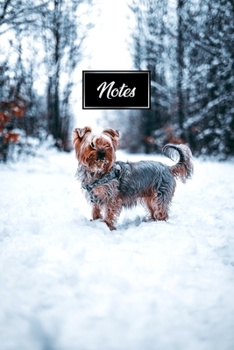 Yorkshire Terrier Dog Pup Puppy Doggie Notebook Bullet Journal Diary Composition Book Notepad - Deep In Snow: Cute Animal Pet Owner Composition Book ... Dotted Dot Grid Paper Pages in 6” x 9” Inch