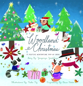 Hardcover Woodland Christmas: A Festive Wintertime Pop-Up Book