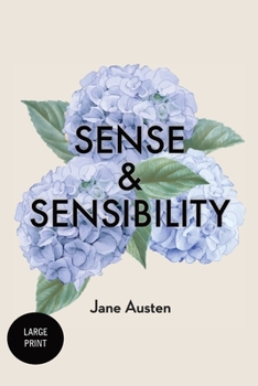 Paperback Sense and Sensibility: Large Print [Large Print] Book