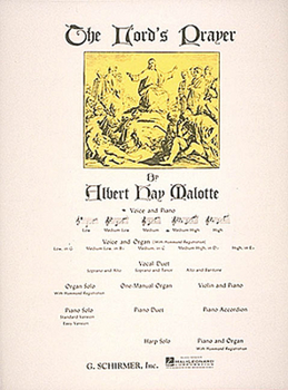 Misc. Lord's Prayer: Medium High Voice (D-Flat) and Piano Book