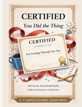 Paperback Certified: You Did the Thing: Official Recognition for Everyday Survival Book