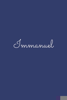 Paperback Immanuel: notebook with the name on the cover, elegant, discreet, official notebook for notes, dot grid notebook, Book