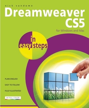 Paperback Dreamweaver CS5 in Easy Steps Book