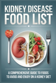 Paperback Kidney Disease Food List Book