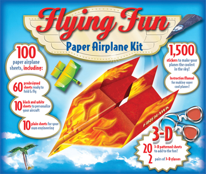 Hardcover Flying Fun Paper Airplane Kit Book