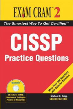 Paperback Cissp Practice Questions Exam Cram 2 Book