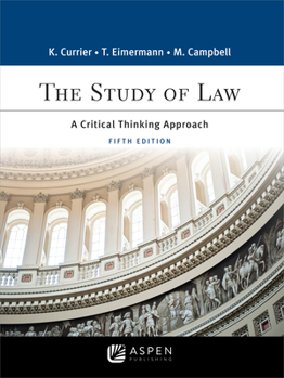 Hardcover Study of Law: A Critical Thinking Approach Book