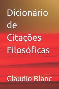 Paperback Dicionário de Citações Filosóficas [Portuguese] Book