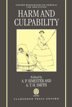Hardcover Harms and Culpability Book