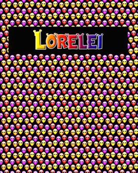 Paperback 120 Page Handwriting Practice Book with Colorful Alien Cover Lorelei: Primary Grades Handwriting Book