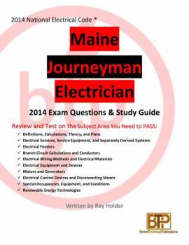 Paperback Maine 2014 Journeyman Electrician Study Guide Book
