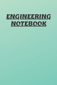 Paperback Engineering Notebook: graphic notebook /journal 6" by 9" 120 pager white matte Book