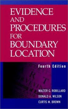 Hardcover Evidence and Procedures for Boundary Location Book