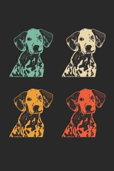 Dalmatian Notebook - Vintage Dalmatian Journal - Dalmatian Diary: Medium College-Ruled Journey Diary, 110 page, Lined, 6x9 (15.2 x 22.9 cm)