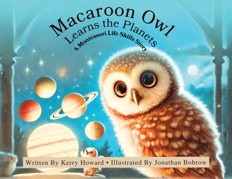 Paperback Macaroon Owl Learns the Planets [Large Print] Book