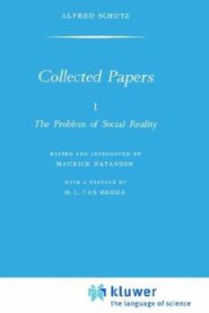 Hardcover Collected Papers I. the Problem of Social Reality Book