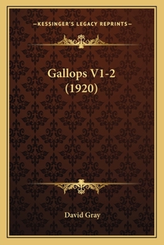 Paperback Gallops V1-2 (1920) Book
