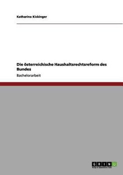 Paperback Die österreichische Haushaltsrechtsreform des Bundes [German] Book