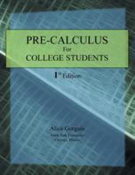 Paperback Pre-Calculus for College Students: 1st Edition Book