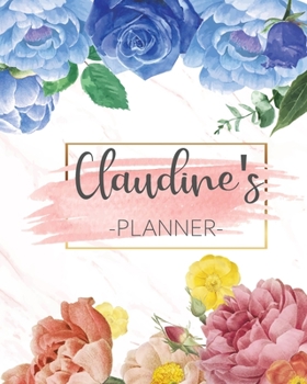 Paperback Claudine's Planner: Monthly Planner 3 Years January - December 2020-2022 - Monthly View - Calendar Views Floral Cover - Sunday start Book