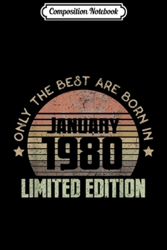 Paperback Composition Notebook: Best Are Born January 1980 Journal/Notebook Blank Lined Ruled 6x9 100 Pages Book