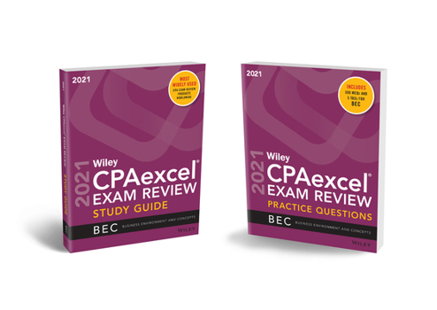 Paperback Wiley Cpaexcel Exam Review 2021 Study Guide + Question Pack: Business Environment and Concepts Book