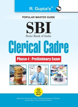 Paperback Sbi: Clerical Cadre (Junior Associates) Phase-I Preliminary Exam Guide (Big Size) Book