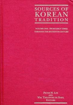 Paperback Sources of Korean Tradition: From the Sixteenth to the Twentieth Centuries Book