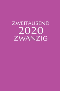 Paperback zweitausend zwanzig 2020: Taschenkalender 2020 A5 Lila [German] Book