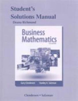 Paperback Student's Solutions Manual for Business Mathematics Book