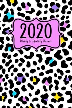 2020 Planner Weekly And Monthly Planner: Weekly And Calendar Views - Vision Board - 6x9 Pocket Size - Cute Black And White Animal Print Pattern