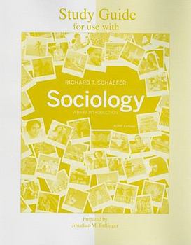 Paperback Study Guide for Use with Sociology: A Brief Introduction Book