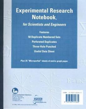 Paperback Experimental Research Notebook for Scientists and Engineers Book