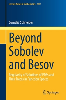 Paperback Beyond Sobolev and Besov: Regularity of Solutions of Pdes and Their Traces in Function Spaces Book