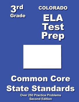 Paperback Colorado 3rd Grade ELA Test Prep: Common Core Learning Standards Book