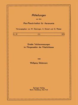 Paperback Direkte Teilchenmessungen Im Morgensektor Der Polarlichtzone [German] Book