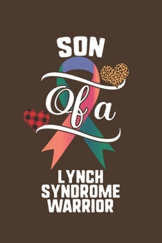 Son Of A Lynch Syndrome Warrior: Lynch Syndrome Awareness Leopard Buffalo Plaid Family Gift