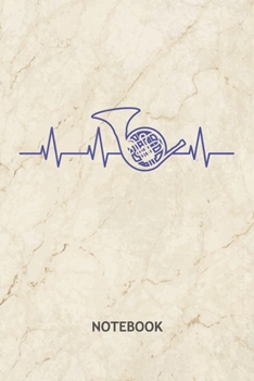 NOTEBOOK: Corno Player Note Book Grid-lined 6x9 - Instruments Journal A5 Gridded - Instrumentalist Planner Wind Instrument 120 Pages SQUARED - ... Soft Cover - Concert Band Birthday Present