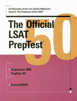 Paperback The Official LSAT Preptest: September 2006: Form 6LSN70 Book
