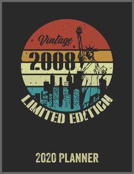 Vintage 2008 Limited Edition 2020 Planner: Daily Weekly Planner with Monthly quick-view/over view with 2020 Planner